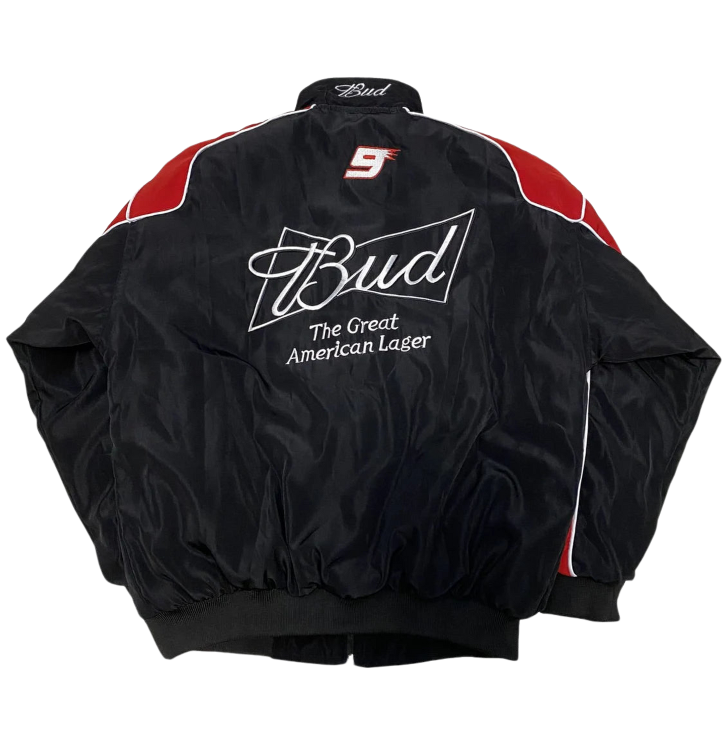 BUDWEISER VINTAGE RACING JACKET BLACK