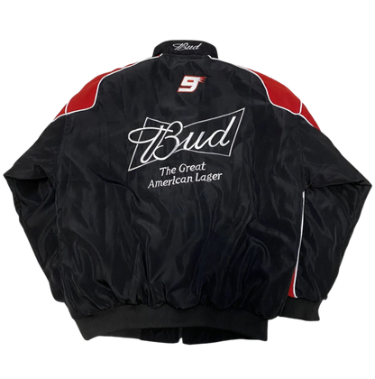 BUDWEISER VINTAGE RACING JACKET BLACK