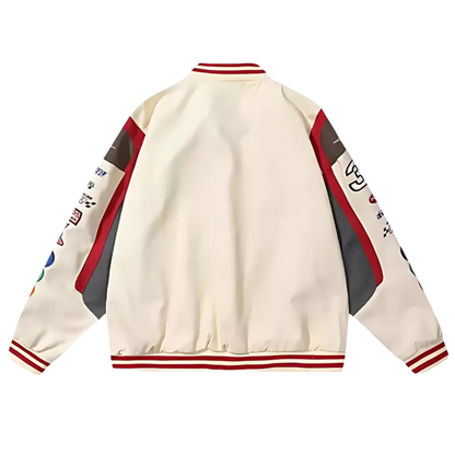 M&M RACING JACKET WHITE