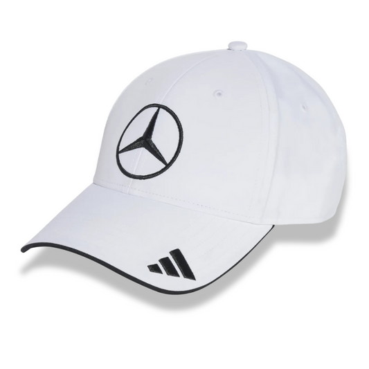 Mercedes White Cap