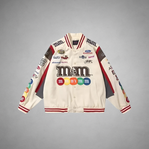 M&M RACING JACKET WHITE