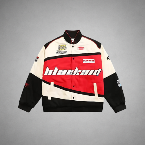 RED/WHITE BLACKAID RACING JACKET