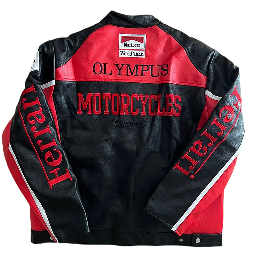 VINTAGE FERRARI F1 LEATHER JACKET