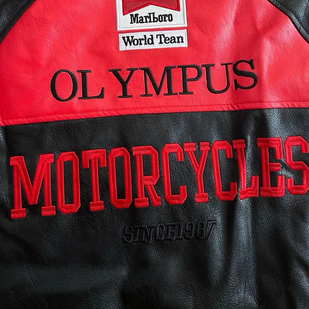 VINTAGE FERRARI F1 LEATHER JACKET