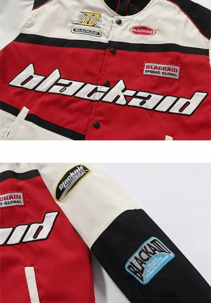 RED/WHITE BLACKAID RACING JACKET
