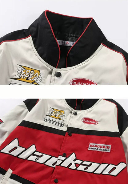 RED/WHITE BLACKAID RACING JACKET
